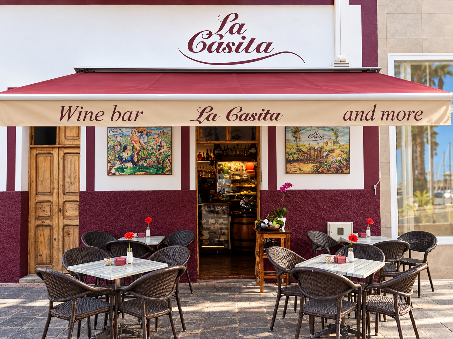 Front of La Casita in Puerto de Mogán